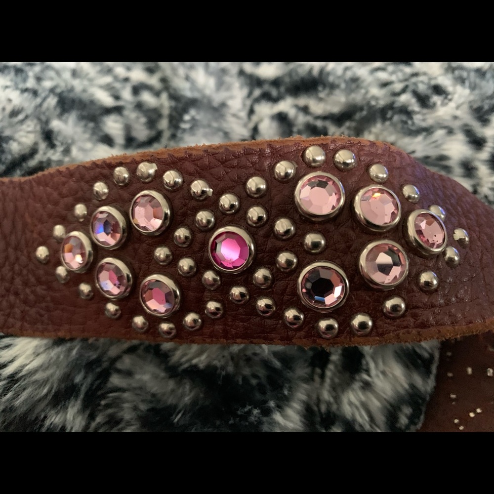 Pink Tylie Malibu suede leather handbag hobo